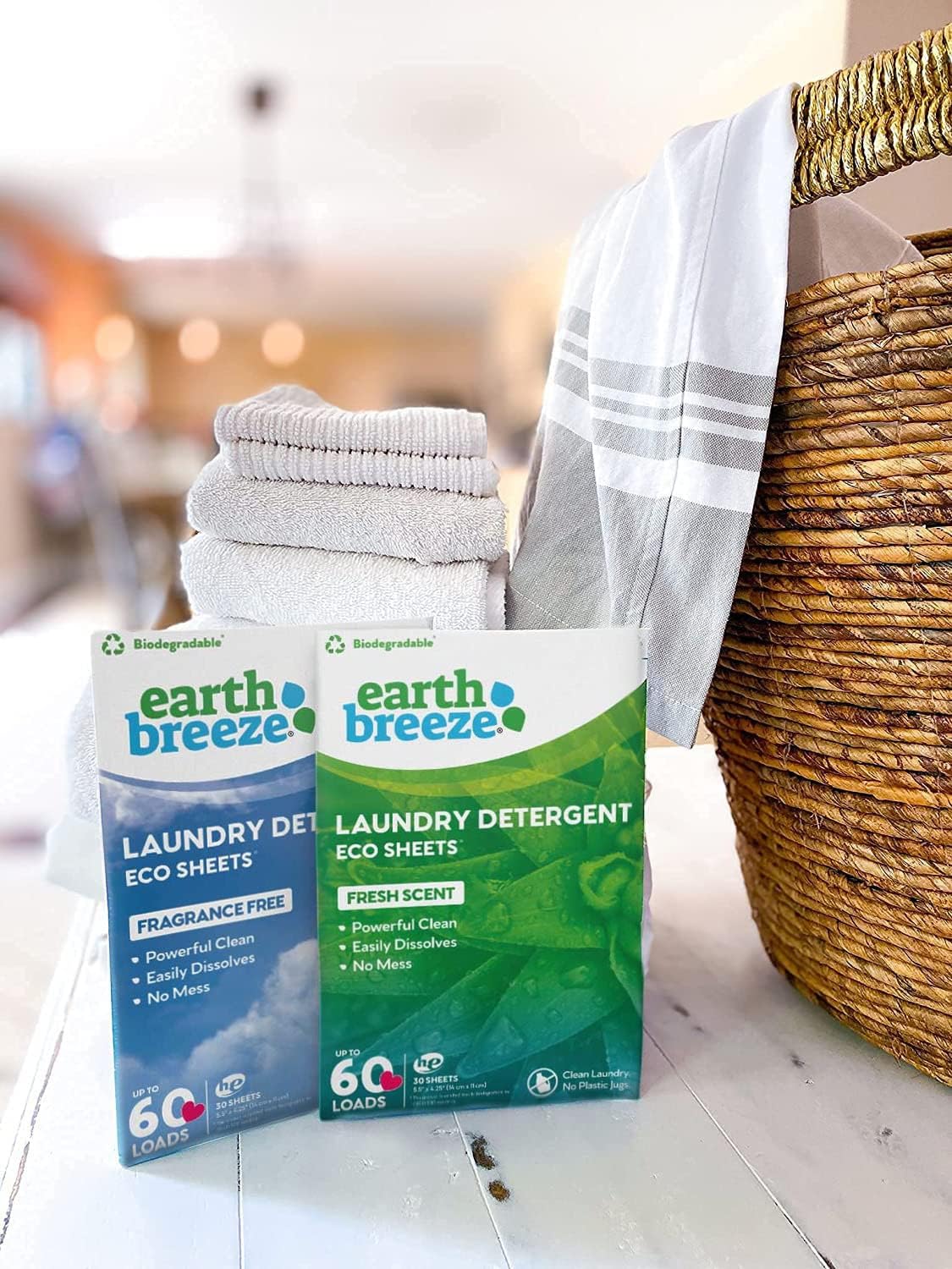 2 Packs EARTH BREEZE Foi de Detergent ECO